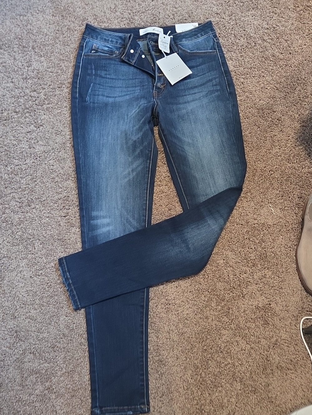 Kancan Women's Dark Blue Stretch Skinny Jeans